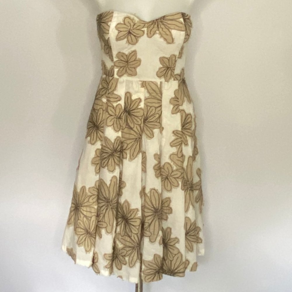 Tibi Dress Strapless Built In Corset Lined 2